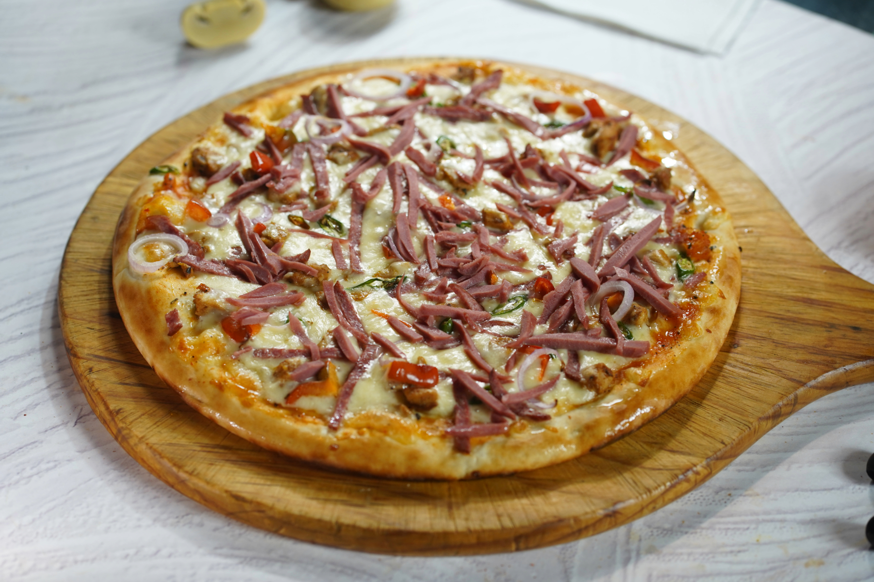 Beef Salami Pizza